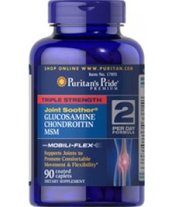 Triple Strength Glucosamine Chondroitin MSM, 90 pcs, Puritan's Pride. For joints and ligaments. General Health Ligament and Joint strengthening 