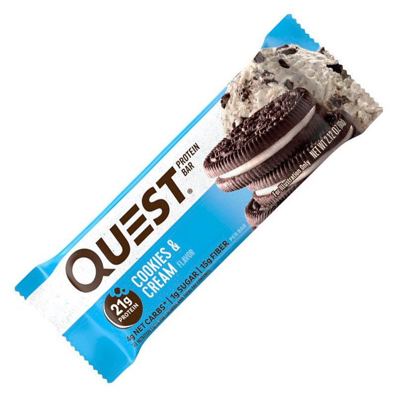 Батончик Quest Nutrition Protein Bar, 60 грамм Печенье с кремом,  ml, Quest Nutrition. Bares. 