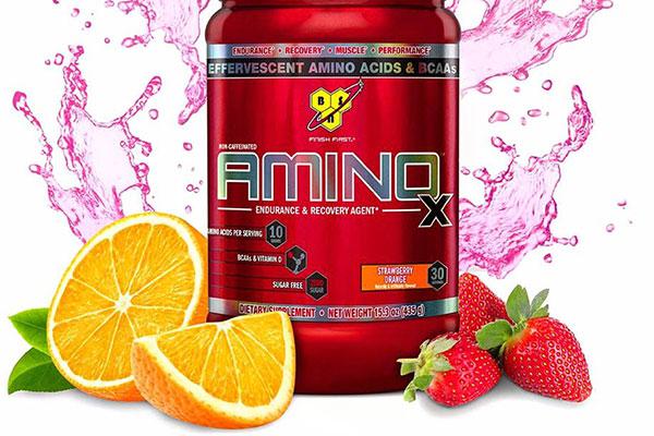 BSN Amino X 435г - strawberry orange,  мл, BSN. BCAA. Снижение веса Восстановление Антикатаболические свойства Сухая мышечная масса 