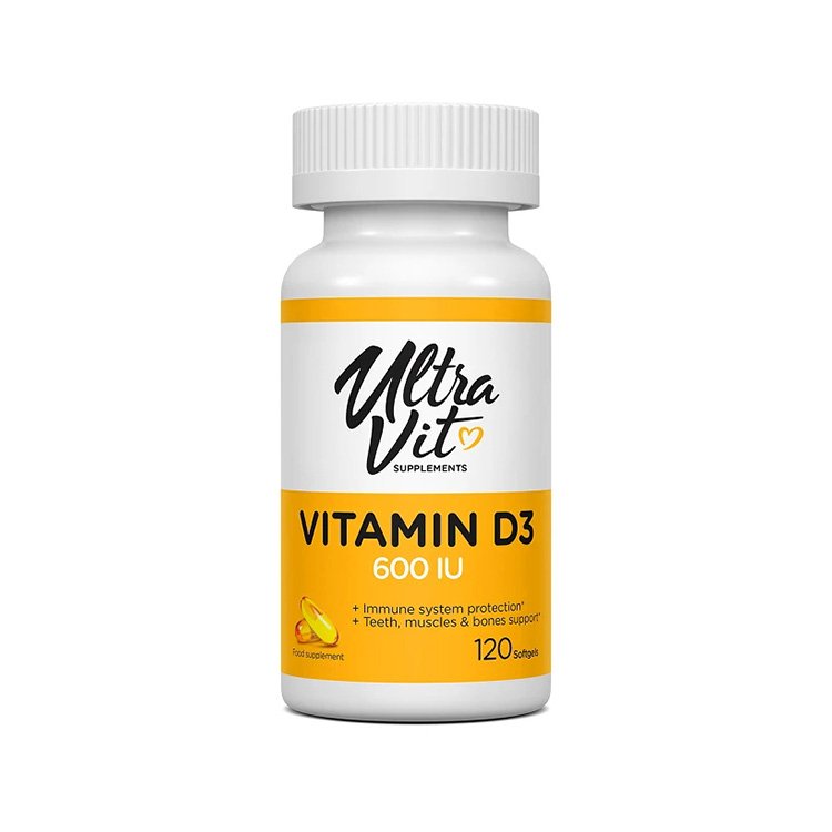 Витамины и минералы VPLab UltraVit Vitamin D 600 IU, 120 капсул,  ml, VitaLIFE. Vitamins and minerals. General Health Immunity enhancement 
