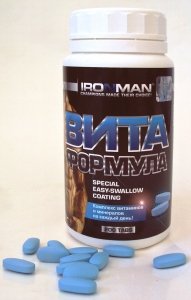 Вита формула, 200 piezas, Ironman. Complejos vitaminas y minerales. General Health Immunity enhancement 