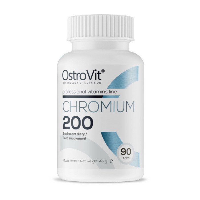 Хром пиколинат OstroVit Chromium 200 (90 табл) островит,  мл, OstroVit. Пиколинат хрома. Снижение веса Регуляция углеводного обмена Уменьшение аппетита 
