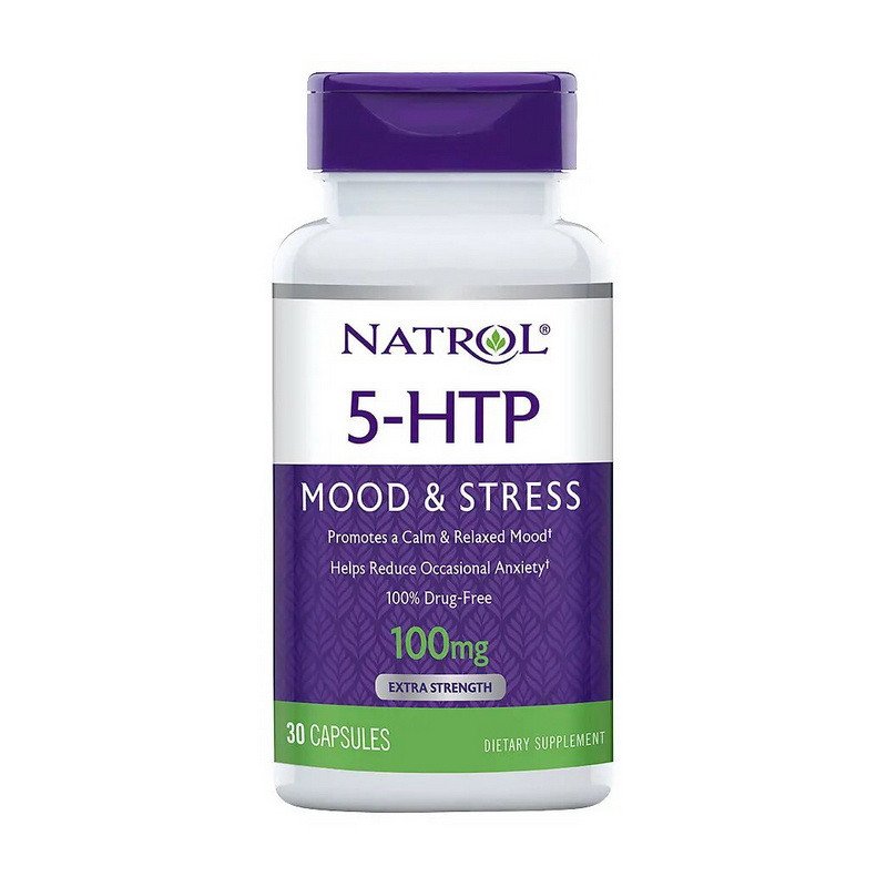 5-гидрокситриптофан Natrol 5-HTP 100 мг (30 капсул) натрол,  мл, Natrol. 5-HTP. 
