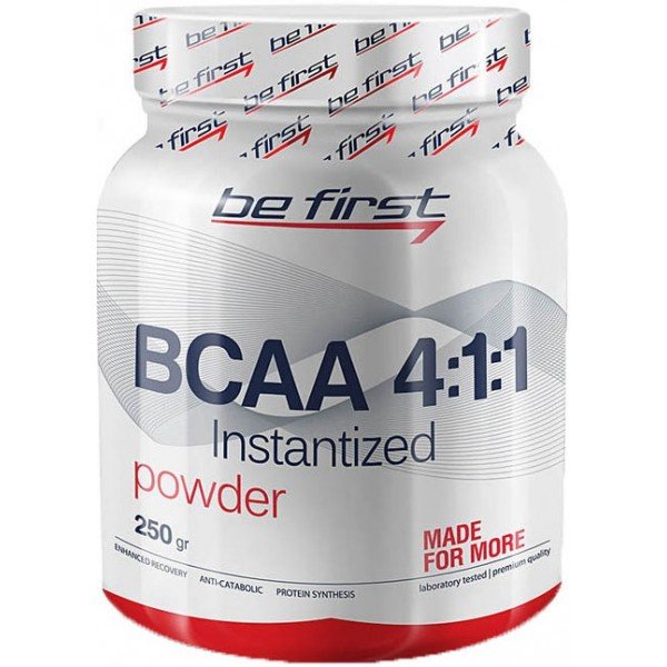 BCAA 4:1:1, 250 g, Be First. BCAA. Weight Loss recuperación Anti-catabolic properties Lean muscle mass 