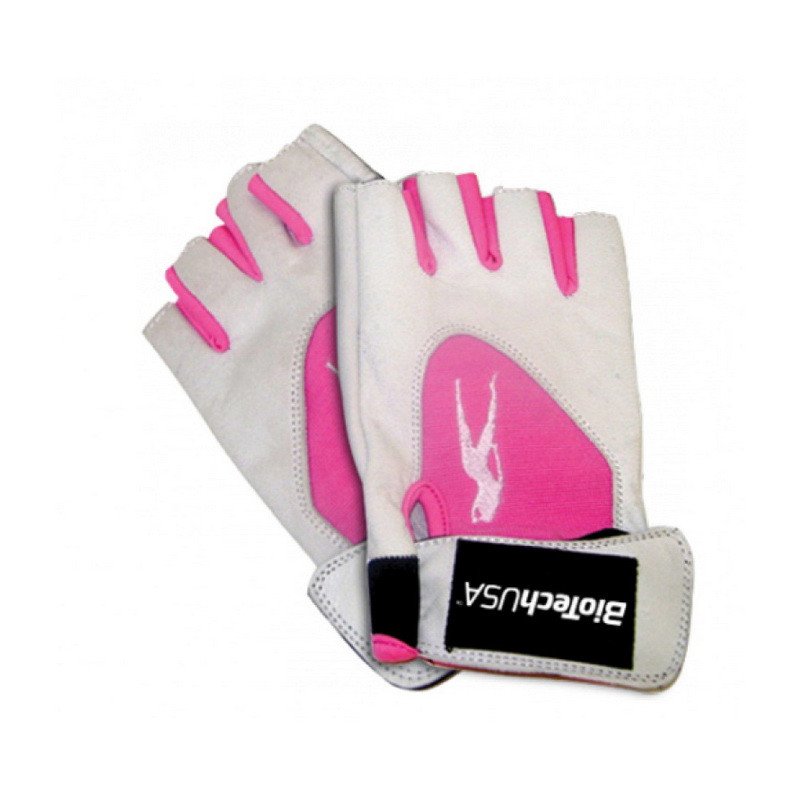 BioTech Перчатки в зал BioTech Pink Fit Gloves (white-pink), ,