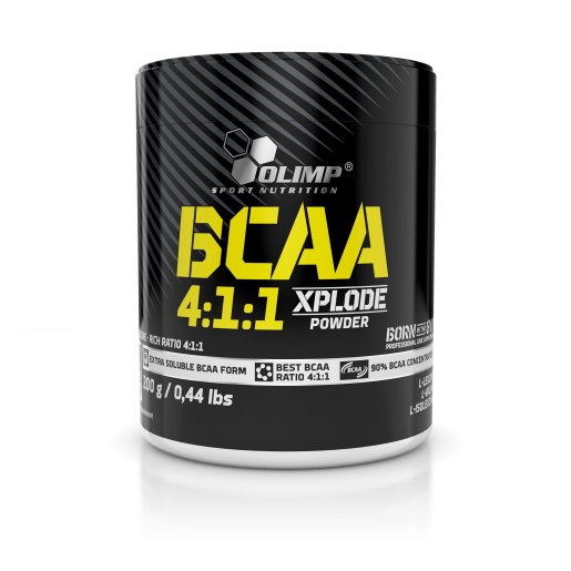 BCAA Olimp BCAA 4:1:1 Xplode, 200 грамм Фруктовый пунш,  мл, Olimp Labs. BCAA. Снижение веса Восстановление Антикатаболические свойства Сухая мышечная масса 