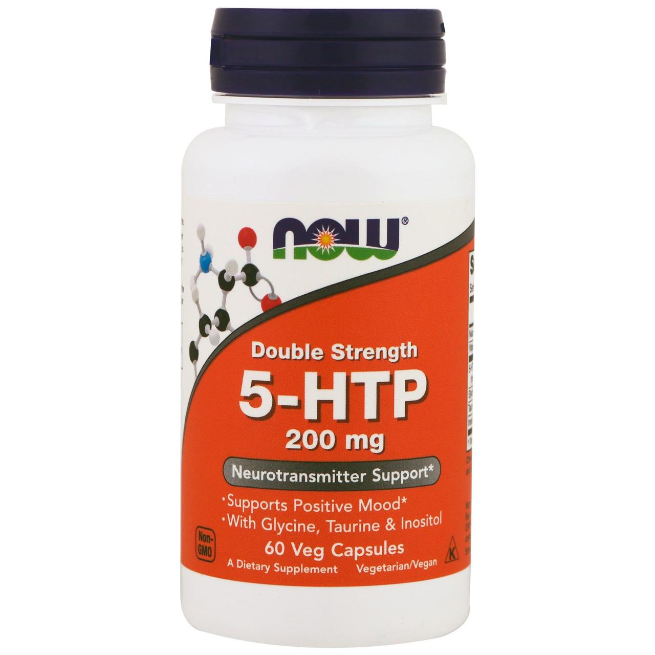 NOW Foods 5-HTP 200 мг 60 капсул,  ml, Now. Suplementos especiales. 