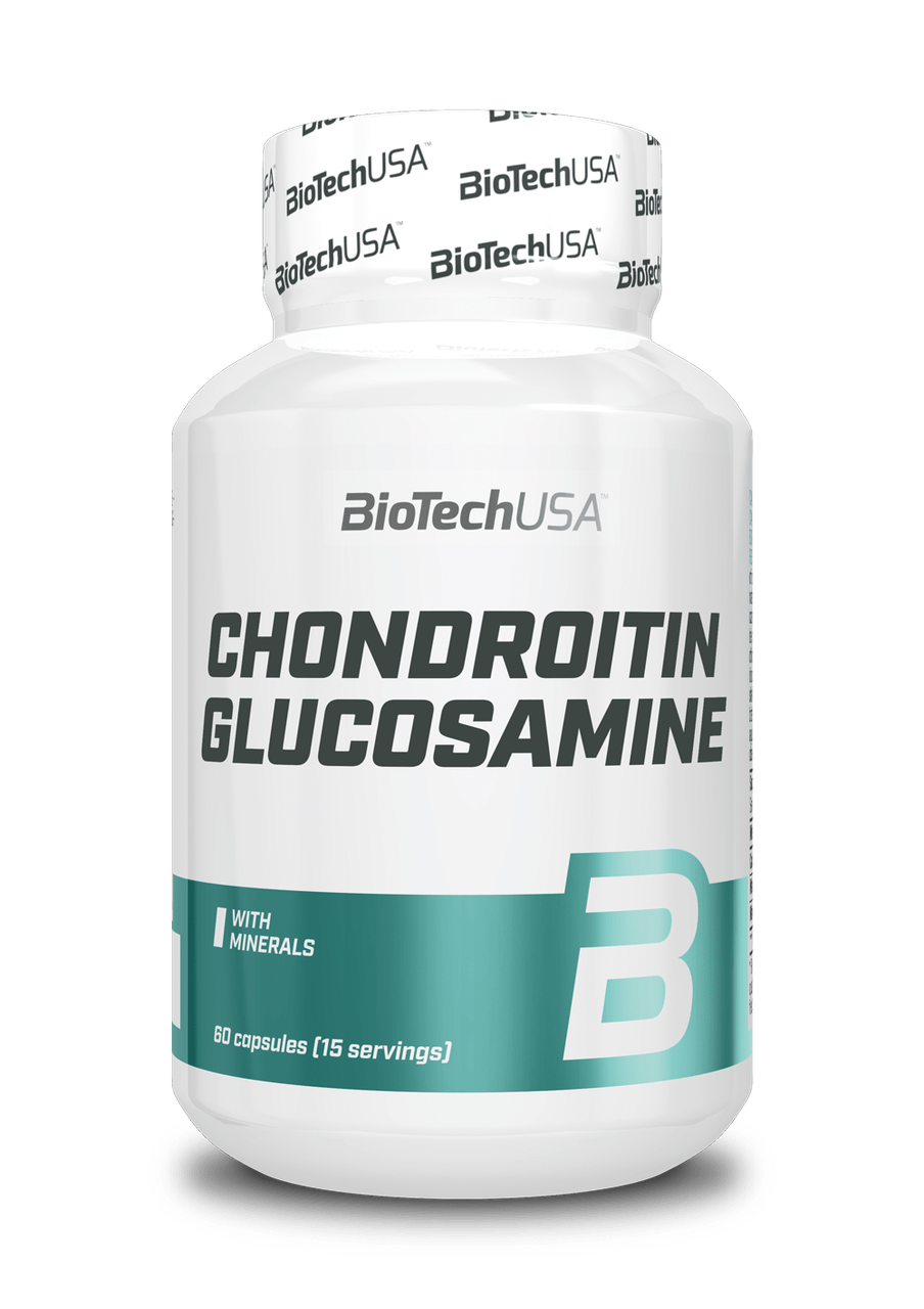 Хондроитин глюкозамин BioTech Chondroitin Glucosamine (60 капс) биотеч,  мл, BioTech. Хондропротекторы. Поддержание здоровья Укрепление суставов и связок 