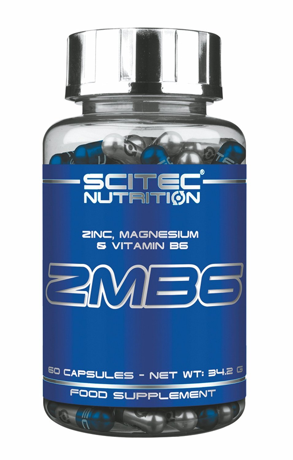 ZMB6, 60 шт, Scitec Nutrition. ZMA (Цинк, Магний и B6),ZMA. Поддержание здоровья Повышение тестостерона 