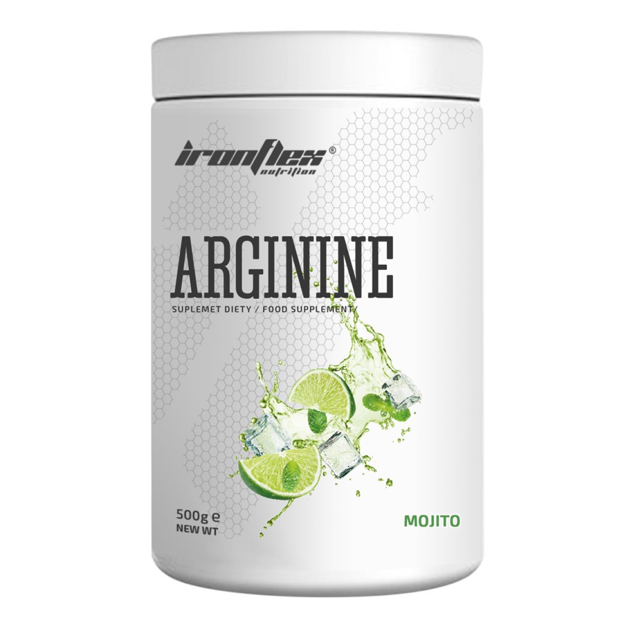 Л-Аргинин Iron Flex Arginine 500 грамм Мохито,  ml, IronFlex. Arginine. recovery Immunity enhancement Muscle pumping Antioxidant properties Lowering cholesterol Nitric oxide donor 