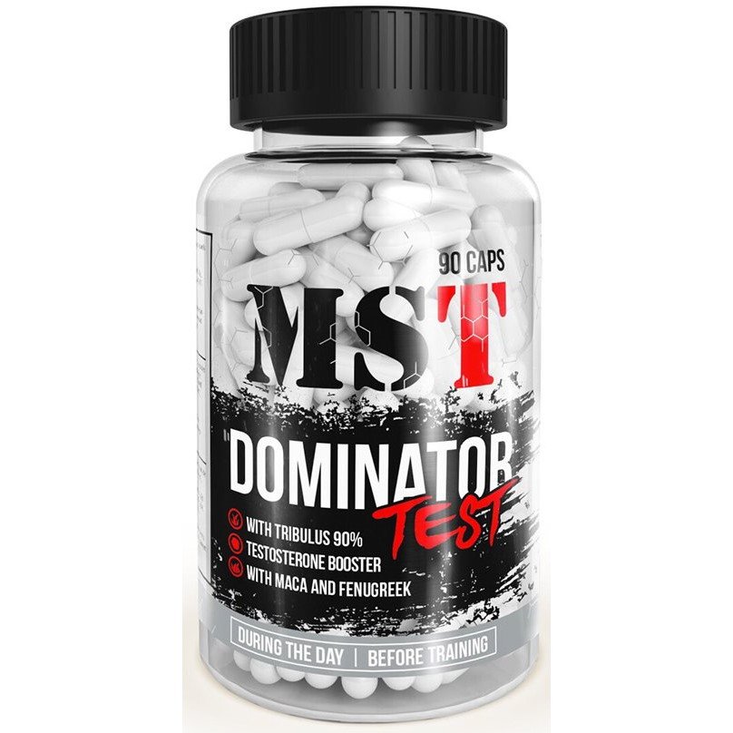 Стимулятор тестостерона MST Dominator Test, 90 капсул,  мл, MST Nutrition. Бустер тестостерона. Поддержание здоровья Повышение либидо Aнаболические свойства Повышение тестостерона 