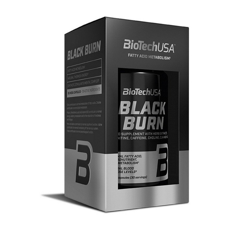 Жиросжигатель BioTech Black Burn (90 капс) биотеч фат берн,  мл, BioTech. Жиросжигатель. Снижение веса Сжигание жира 