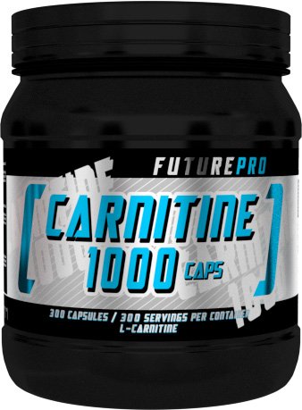 Carnitine 1000 Caps, 300 шт, Future Pro. L-карнитин. Снижение веса Поддержание здоровья Детоксикация Стрессоустойчивость Снижение холестерина Антиоксидантные свойства 