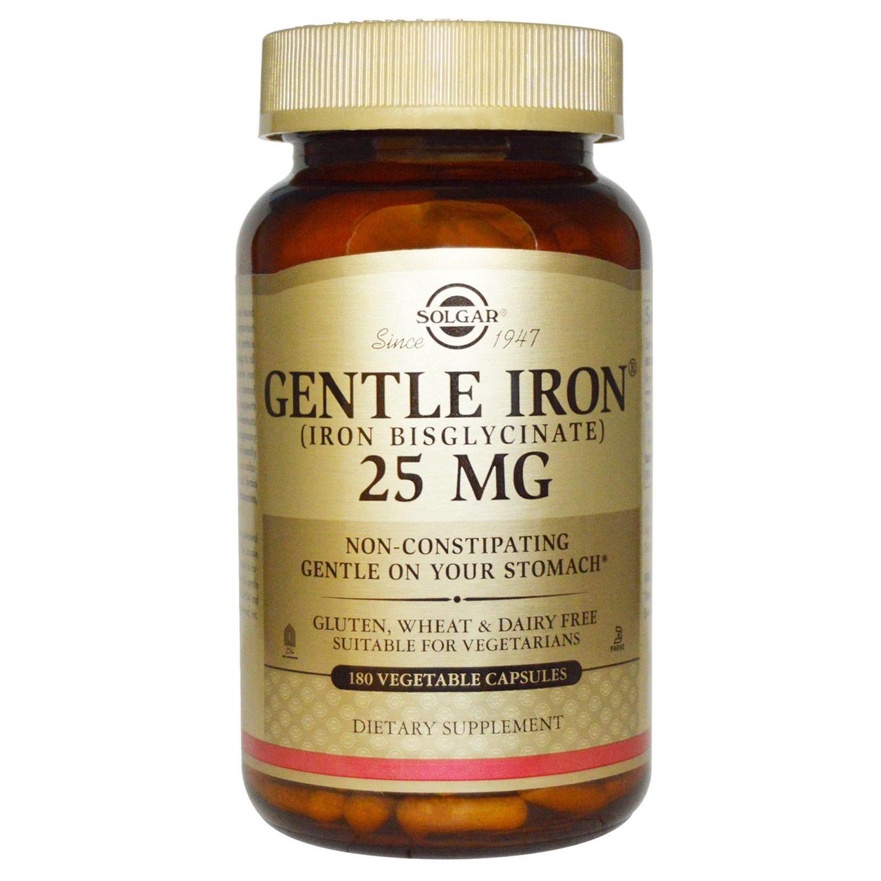 Gentle Iron 25 mg Solgar,  мл, Solgar. Витамины и минералы. Поддержание здоровья Укрепление иммунитета 