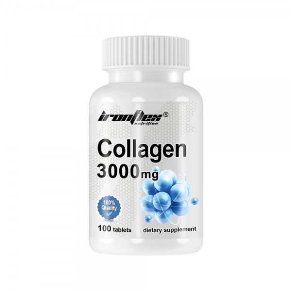 Для суставов и связок IronFlex Collagen 3000, 100 таблеток,  ml, IronFlex. Para articulaciones y ligamentos. General Health Ligament and Joint strengthening 