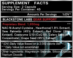 Blackstone labs  Gear Support 90 шт. / 45 servings,  мл, Blackstone Labs. ПКТ