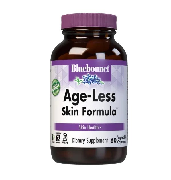 Витамины и минералы Bluebonnet Age-Less Skin Formula, 60 вегакапсул,  ml, Bluebonnet Nutrition. Vitamins and minerals. General Health Immunity enhancement 