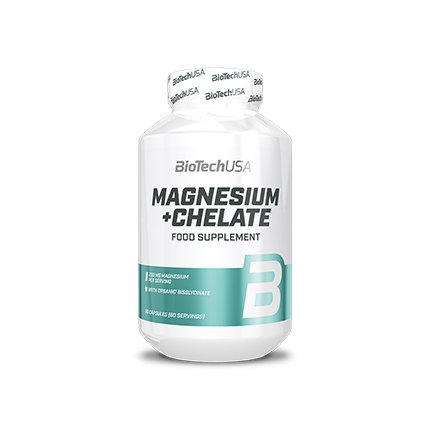 Витамины и минералы BioTech Magnesium + Chelate, 60 капсул,  ml, BioTech. Vitamins and minerals. General Health Immunity enhancement 