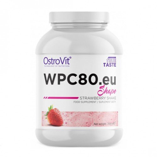Протеин OstroVit WPC 80.eu Shape, 700 грамм - клубника,  мл, OstroVit. Протеин. Набор массы Восстановление Антикатаболические свойства 