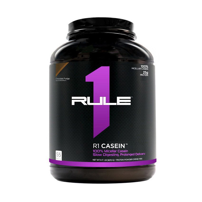 Казеин R1 (Rule One) Casein (1,8 кг)  рул 1 клубника,  мл, Rule One Proteins. Казеин. Снижение веса 