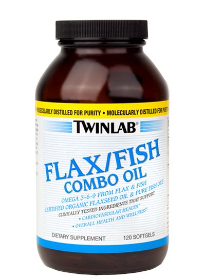 Flax/Fish Combo Oil, 120 piezas, Twinlab. Complejos de ácidos grasos. General Health 