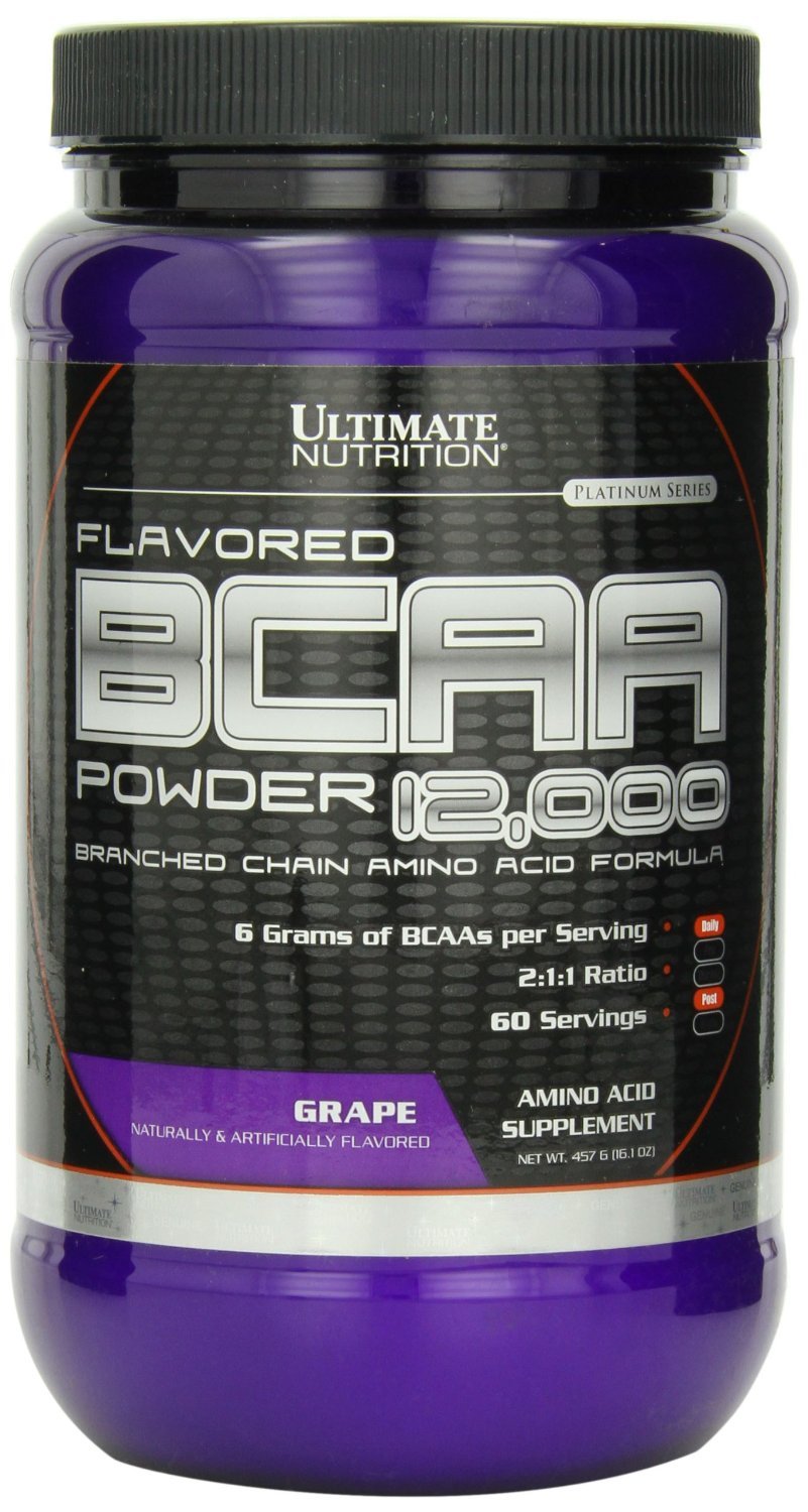 BCAA 12000 Flavored, 457 г, Ultimate Nutrition. BCAA. Снижение веса Восстановление Антикатаболические свойства Сухая мышечная масса 