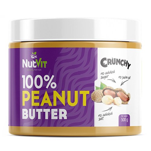 100% Peanut Butter, 500 г, OstroVit. Арахисовая паста. 