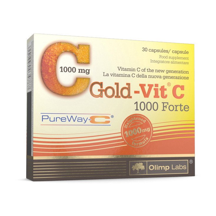 Витамин С Olimp Gold-Vit C 1000 Forte (30 капс) олимп,  мл, Olimp Labs. Витамин C. Поддержание здоровья Укрепление иммунитета 