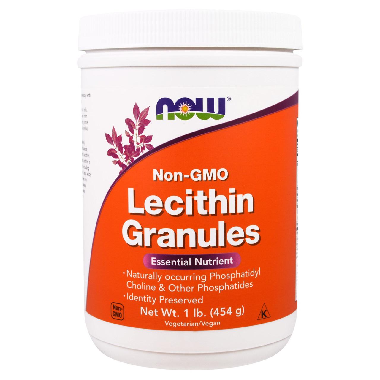 Гранулы Лецитина, NOW, 1 фунт (454 гр),  мл, Now. Лецитин. Поддержание здоровья 