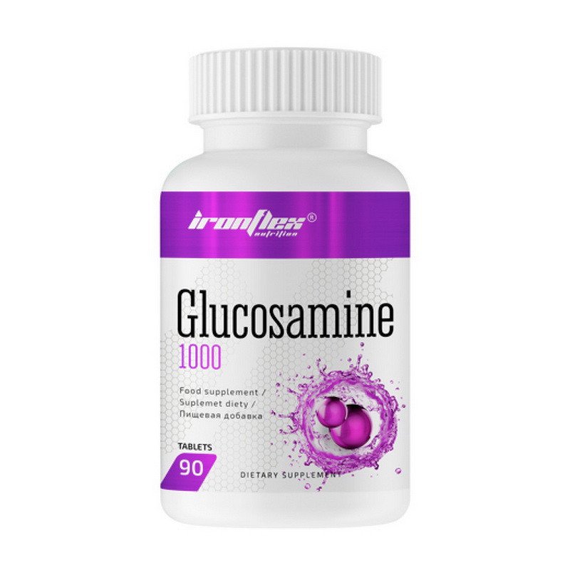Глюкозамин Iron Flex Glucosamine 1000 90 таблеток,  мл, IronFlex. Хондропротекторы. Поддержание здоровья Укрепление суставов и связок 