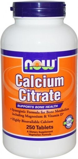 Calcium Citrate, 250 шт, Now. Витаминно-минеральный комплекс. Поддержание здоровья Укрепление иммунитета 