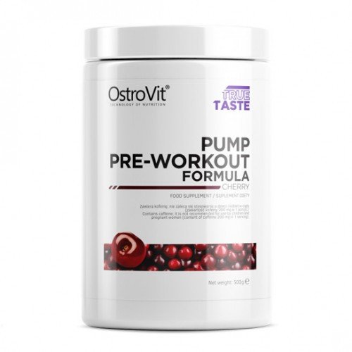 Предтреник OstroVit PUMP Pre-Workout Formula (500 г) островит памп cherry,  мл, OstroVit. Предтренировочный комплекс. Энергия и выносливость 