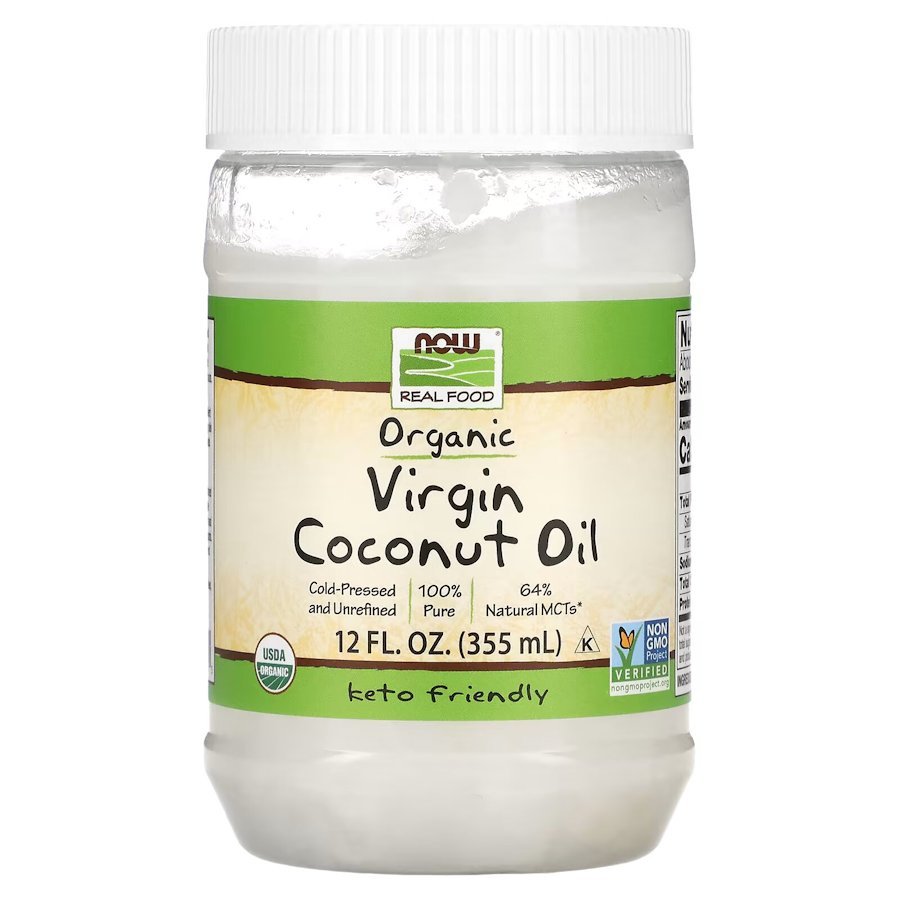 Заменитель питания NOW Organic Virgin Coconut Cooking Oil, 355 мл,  ml, Now. Meal replacement. 
