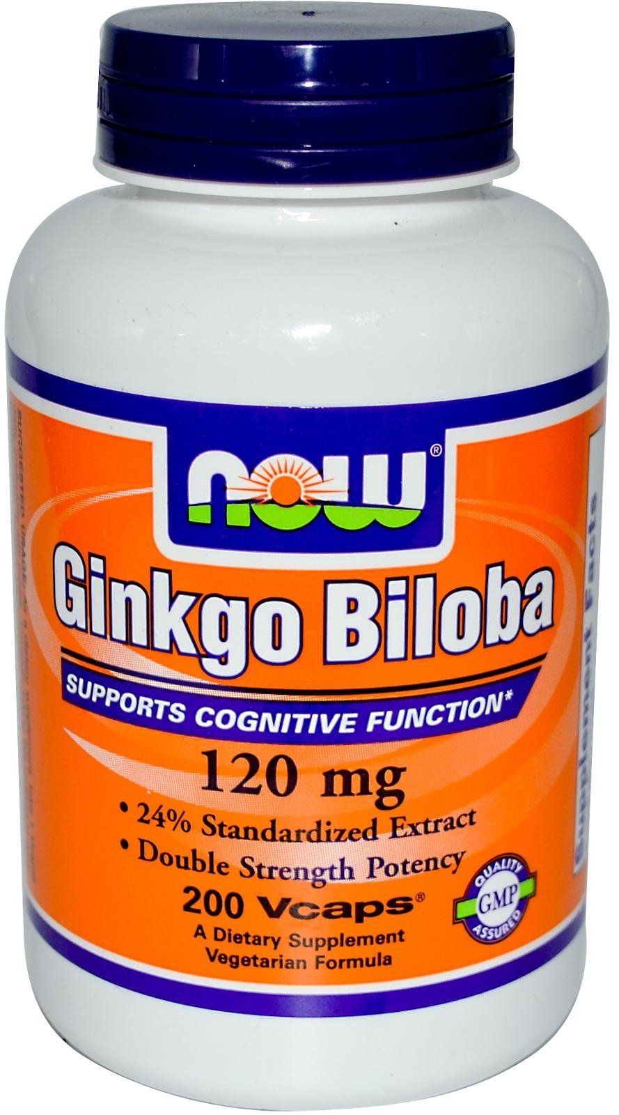 Now Ginkgo Biloba Double Strength 120 mg, , 100 piezas