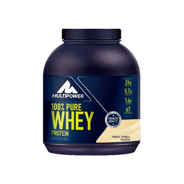 100% Pure Whey Protein, 2000 g, Multipower. Whey Concentrate. Mass Gain स्वास्थ्य लाभ Anti-catabolic properties 