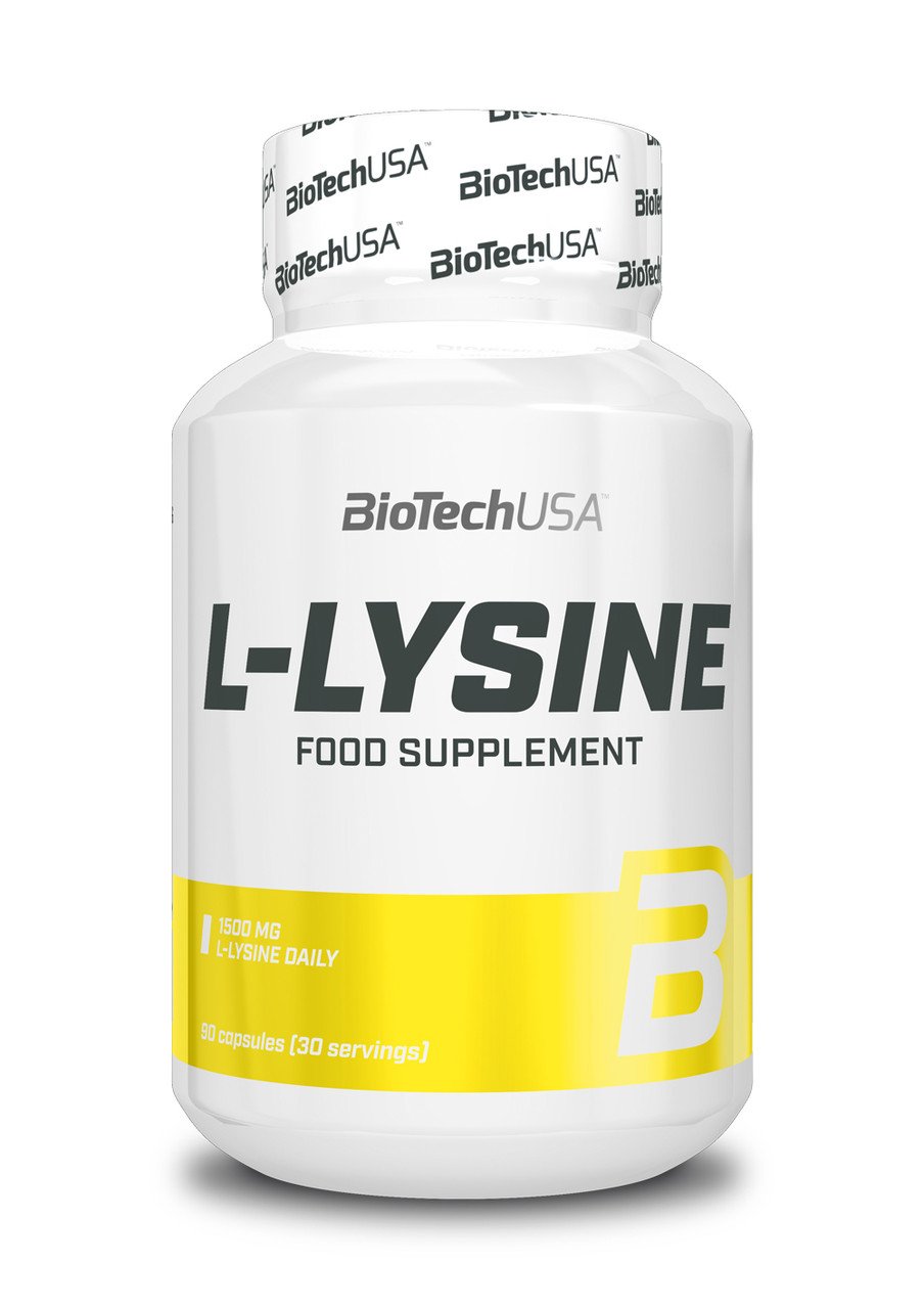BioTech L-Lysine 90 капсул,  мл, BioTech. Аминокислоты. 