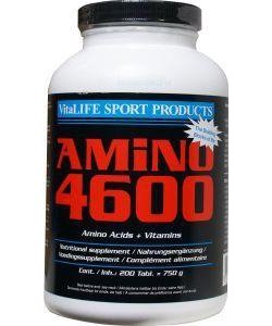 Amino 4600, 200 шт, VitaLIFE. Аминокислотные комплексы. 