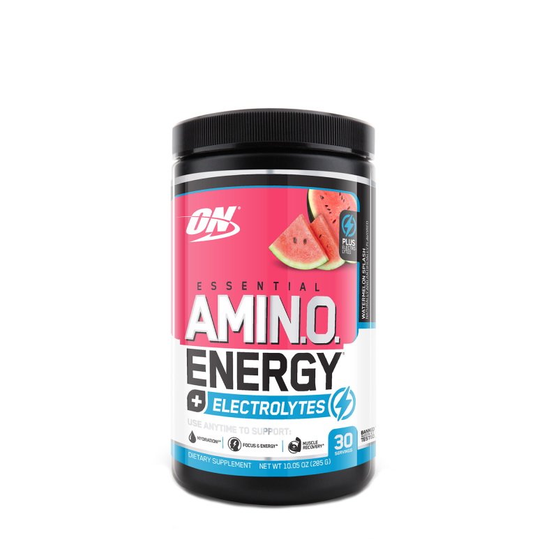 Предтренировочный комплекс Optimum Essential Amino Energy+Electrolytes, 285 грамм Арбуз,  мл, Optimum Nutrition. Предтренировочный комплекс. Энергия и выносливость 