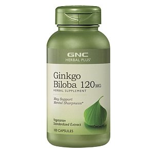 Ginkgo Biloba 120, 100 шт, GNC. Спец препараты. 