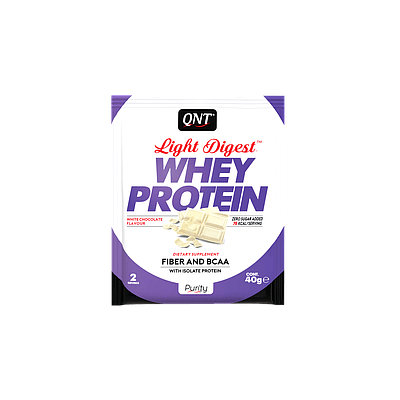 Light Digest Whey Protein, 500 г, QNT. Сывороточный протеин. Восстановление Антикатаболические свойства Сухая мышечная масса 