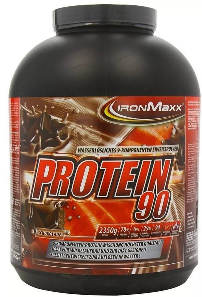 Протеин Ironmaxx Protein 90, 2,35 кг Шоколад,  мл, IronMaxx. Протеин. Набор массы Восстановление Антикатаболические свойства 