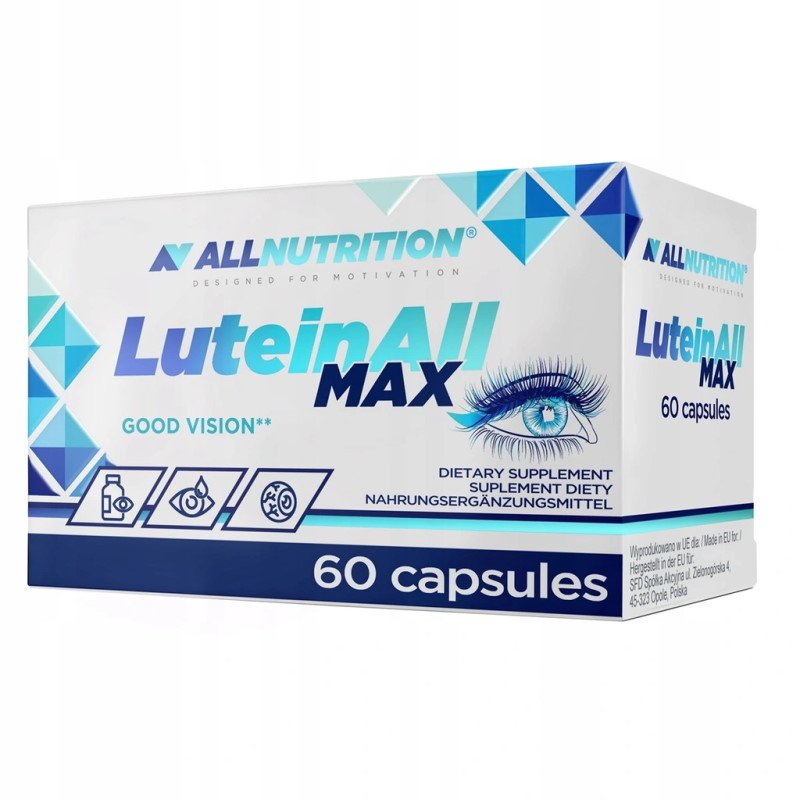 Натуральная добавка AllNutrition LuteinAll Max, 60 капсул,  мл, AllNutrition. Hатуральные продукты. Поддержание здоровья 