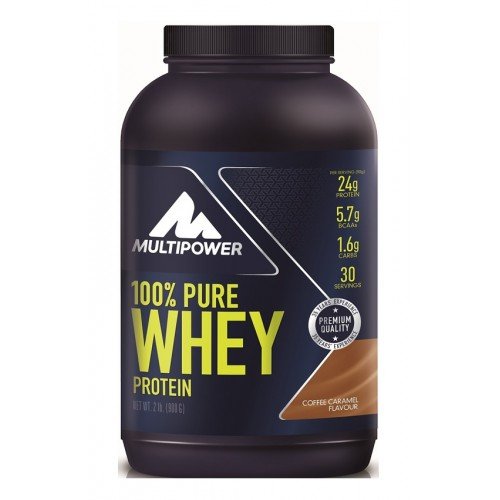 100% Pure Whey Protein, 900 g, Multipower. Suero concentrado. Mass Gain recuperación Anti-catabolic properties 
