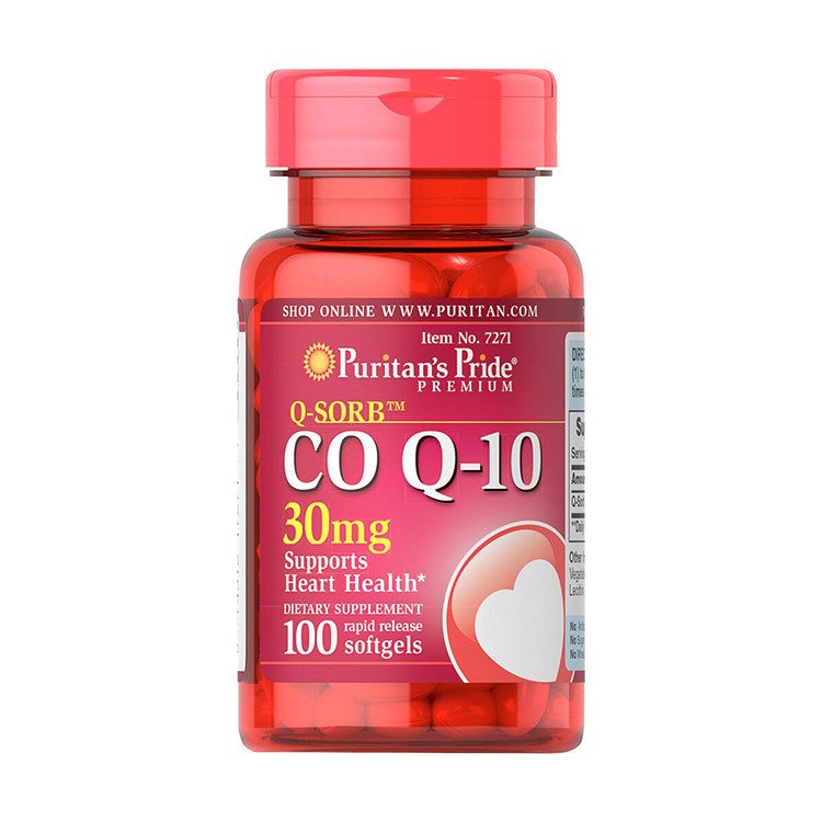 Коэнзим Q10 Puritan's Pride CO Q-10 30 mg (100 капс) пуританс прайд,  мл, Puritan's Pride. Коэнзим-Q10