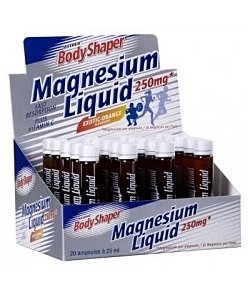 Magnesium Liquid, 20 pcs, Weider. Magnesium Mg. General Health Lowering cholesterol Preventing fatigue 