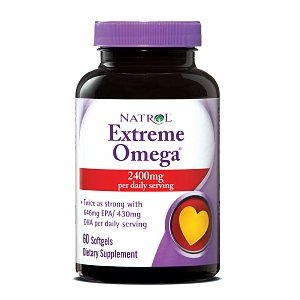 Extreme Omega 2400 mg, 60 pcs, Natrol. Omega 3 (Fish Oil). General Health Ligament and Joint strengthening Skin health CVD Prevention Anti-inflammatory properties 