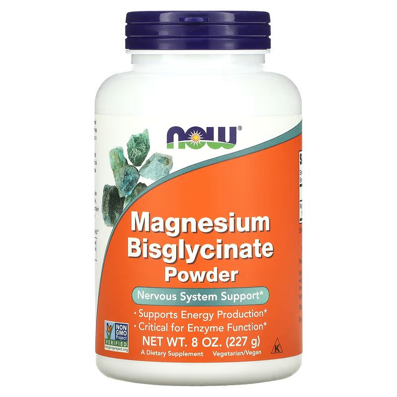 Now Витамины и минералы NOW Magnesium Bisglycinate Powder, 227 грамм, , 