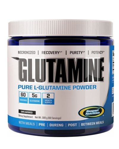 Glutamine, 300 г, Gaspari Nutrition. Глютамин. Набор массы Восстановление Антикатаболические свойства 