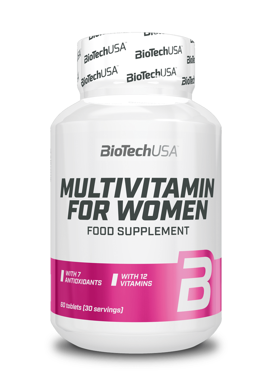 Витамины для женщин BioTech Multivitamin for Women (60 таб) биотеч мультивитамин фор вумен,  мл, BioTech. Витамины и минералы. Поддержание здоровья Укрепление иммунитета 