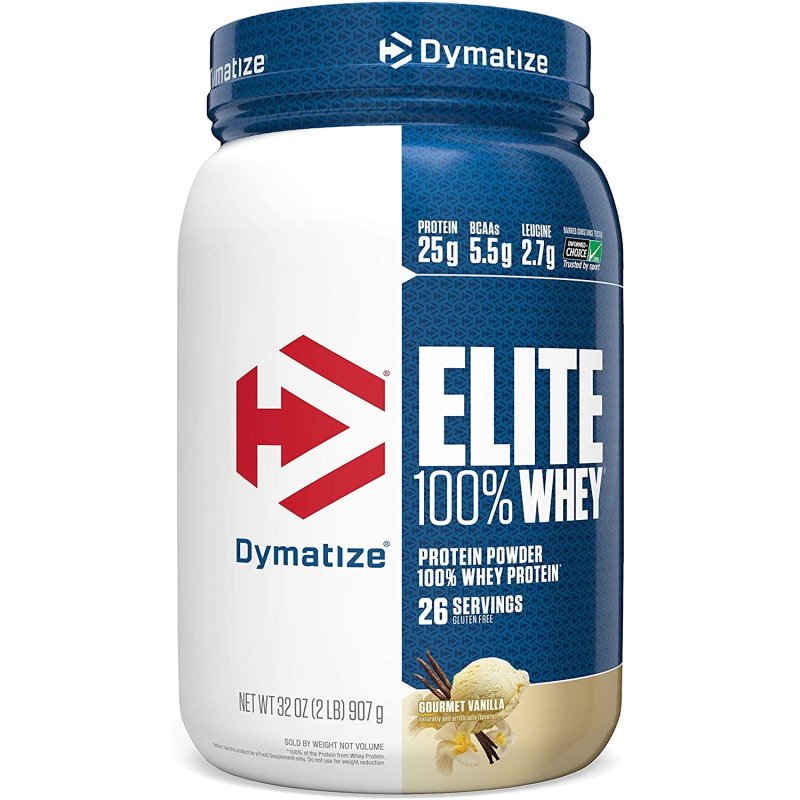 Протеин Dymatize Elite 100% Whey Protein, 907 грамм Ваниль,  мл, Dymatize Nutrition. Протеин. Набор массы Восстановление Антикатаболические свойства 